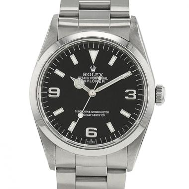 Rolex Explorer watch in stainless steel Ref : 14270 vers 2010