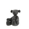 Teddy Bear Gucci en toile monogram gris Ardoise et taupe et cuir noir - 00pp thumbnail