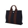Hermes Toto Bag - Shop Bag small model shopping bag in navy blue canvas - 00pp thumbnail
