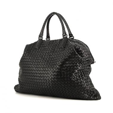 Bolso de mano Bottega Veneta en cuero intrecciato negro