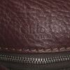 Bolso de mano Chloé Mini Paddington en cuero granulado color burdeos - Detail D4 thumbnail