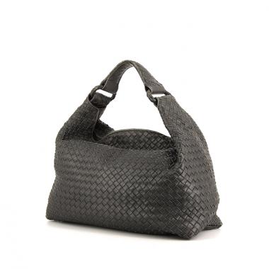 Sac à main Bottega Veneta Sloane en cuir tressé gris