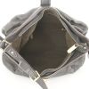 Louis Vuitton L small model shoulder bag in black mahina leather - Detail D3 thumbnail