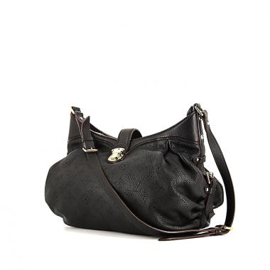 Sac bandoulière Louis Vuitton L petit modèle en cuir Mahina noir