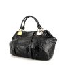 Miu Miu shopping bag in black patent leather - 00pp thumbnail