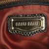 Shopping bag Miu Miu in pelle verniciata nera - Detail D3 thumbnail