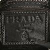 Prada Jacquard shoulder bag in khaki logo canvas and dark brown leather - Detail D3 thumbnail