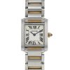 Cartier Tank Française watch in gold and stainless steel - 00pp thumbnail