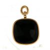 Pomellato Victoria pendant in pink gold and jet - 360 thumbnail