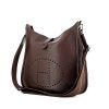 Hermès Evelyne III shoulder bag in chocolate brown togo leather - 00pp thumbnail