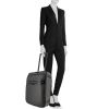 Louis Vuitton Pegase soft suitcase in damier graphite canvas and black leather - Detail D1 thumbnail