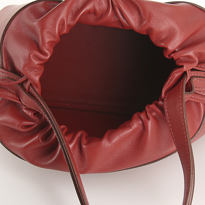 Borsa Hermès in pelle Epsom rosso Garance - Detail D2
