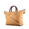 Gucci Bamboo handbag in beige leather - 00pp thumbnail
