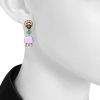 Bulgari 1990's pendants earrings in yellow gold,  amethysts and turquoises and in diamonds - Detail D1 thumbnail