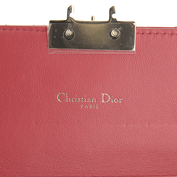 Dior Miss Dior wallet in red patent leather - Detail D3