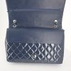 Chanel Timeless Maxi Jumbo shoulder bag in navy blue patent quilted leather - Detail D5 thumbnail