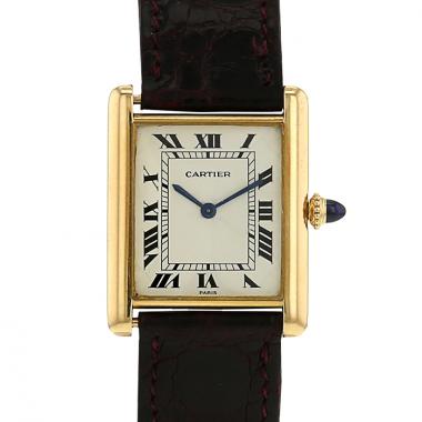 Cartier Tank watch in yellow gold