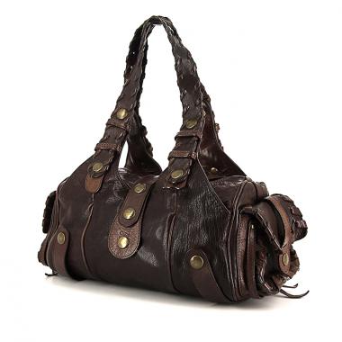 Bolso de mano Chloé Silverado en cuero marrón