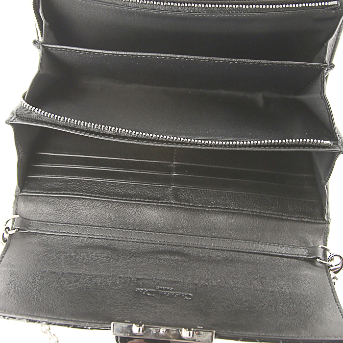 Dior New Look pouch in black patent leather - Detail D2