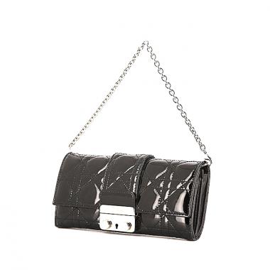 Dior New Look pouch in black patent leather