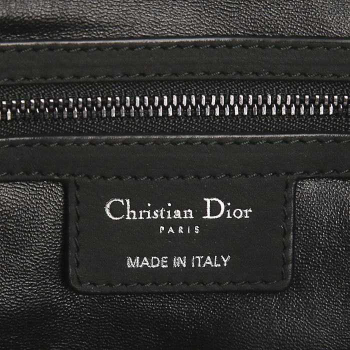 Dior New Look handbag in black quilted leather - Detail D3