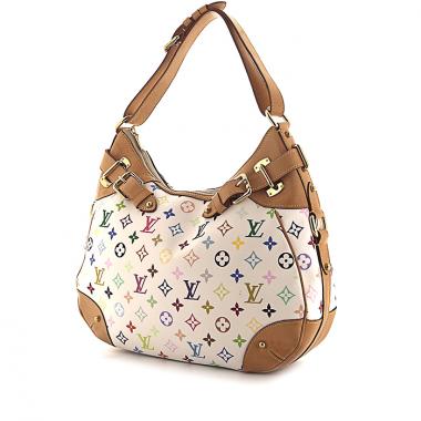 Borsa Louis Vuitton in tela monogram multicolore e pelle naturale