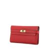 Hermès Kelly wallet in red epsom leather - 00pp thumbnail