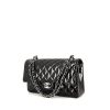 Chanel Timeless handbag in black patent quilted leather - 00pp thumbnail