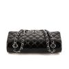 Chanel Timeless handbag in black patent quilted leather - 360 Front thumbnail