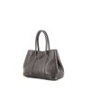 Hermes Garden shopping bag in black leather taurillon clémence - 00pp thumbnail