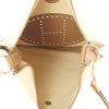 Hermes Evelyne medium model shoulder bag in beige canvas and gold leather - Detail D2 thumbnail