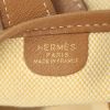 Bolso bandolera Hermes Evelyne modelo mediano en lona beige y cuero color oro - Detail D3 thumbnail