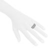 Tiffany & Co Victoria sleeve ring in platinium and diamonds - Detail D1 thumbnail