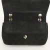 Chanel Timeless handbag in black quilted suede - Detail D5 thumbnail