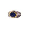 Bague époque années 90 Boucheron Jaipur en or jaune,  améthyste et lapis-lazuli - 00pp thumbnail