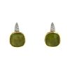 Pomellato Shéhérazade earrings in yellow gold,  white gold and diamonds and in peridots - 00pp thumbnail