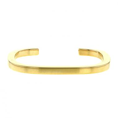 Brazalete redondo cuadrado abierto Dinh Van Maillons en oro amarillo