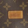 Borsa a tracolla Louis Vuitton Saumur modello piccolo in tela monogram cerata marrone e pelle naturale - Detail D4 thumbnail
