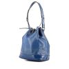 Shopping bag Louis Vuitton Grand Noé in pelle Epi blu - 00pp thumbnail