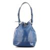 Shopping bag Louis Vuitton Grand Noé in pelle Epi blu - 360 thumbnail
