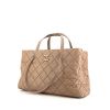 Shopping bag Chanel Grand Shopping in pelle trapuntata beige - 00pp thumbnail
