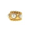 Bague Chanel Baroque en or jaune et perles blanches - 00pp thumbnail