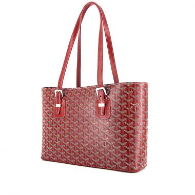 Borsa Goyard Okinawa in tela monogram rossa e pelle rossa