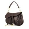 Dior Saddle handbag in brown leather - 00pp thumbnail