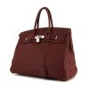Hermes Birkin 35 cm handbag in burgundy togo leather - 00pp thumbnail