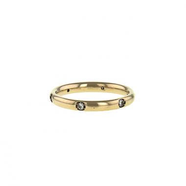 Sortija Pomellato Luciole en oro blanco y diamantes