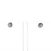 Vintage earrings in white gold and diamonds of 0,75 carat each - 360 thumbnail