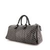 Goyard 24h Croisière travel bag in black and white monogram canvas and black leather - 00pp thumbnail