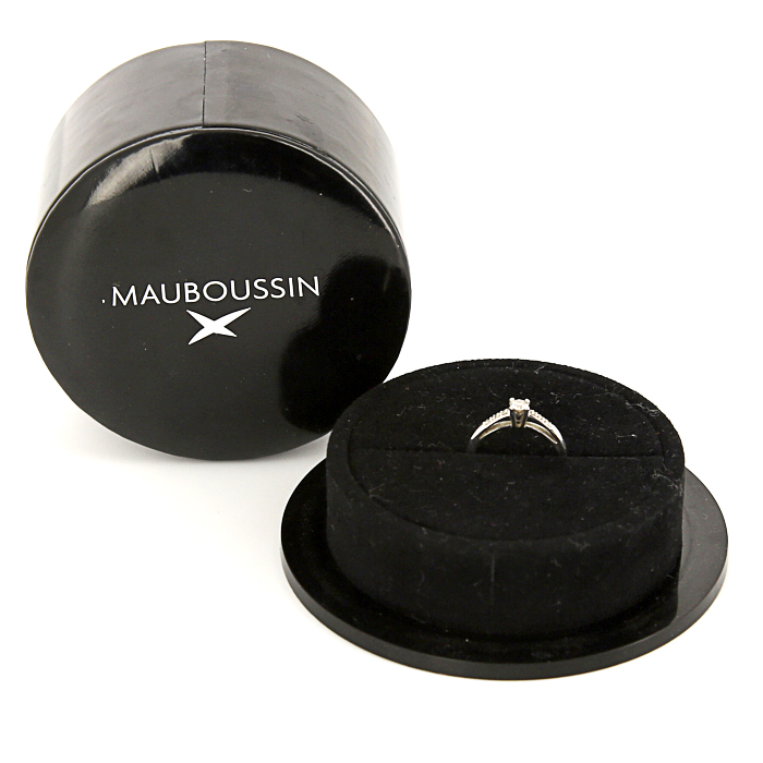 Anello Mauboussin Tu es le sel de ma vie in oro bianco e diamanti - Detail D2