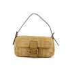 Fendi Baguette handbag in brown braided leather - 360 thumbnail